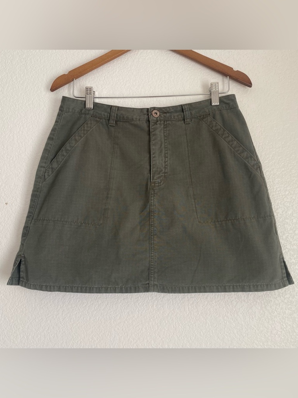 Vintage Canyon River Blues olive green utility shorts skirt, 11